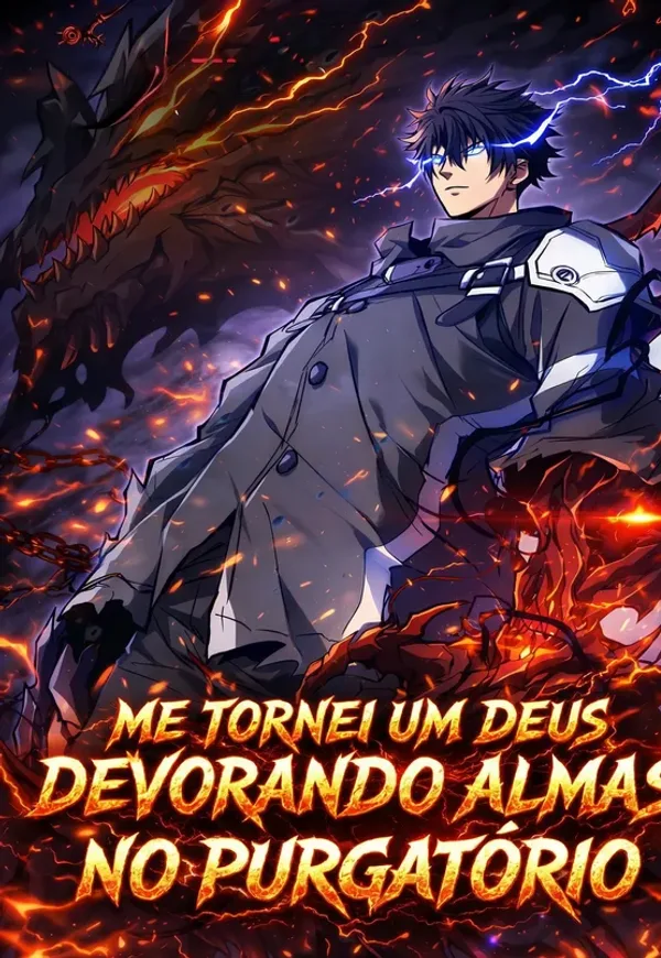 Capa de Me Tornei um Deus Devorando Almas no Purgatório